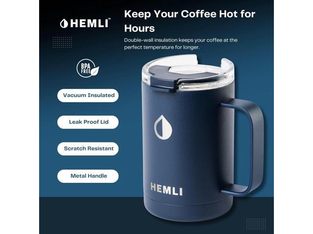 Pour Over Coffee Maker Camp Set Vacuum Insulated Mug with Leakproof Lid, Stainless Steel Micro Filter, Scratch-Resistant Finish, Portable Coffee...