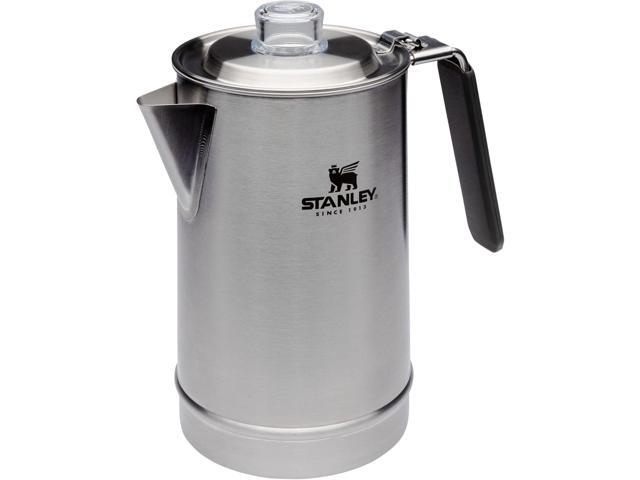 Stanley Coffee Percolator 1.1QT, Stainless Steel Wide Mouth Coffee Press,Large Capacity, Ergonomic Handle, Dishwasher Safe