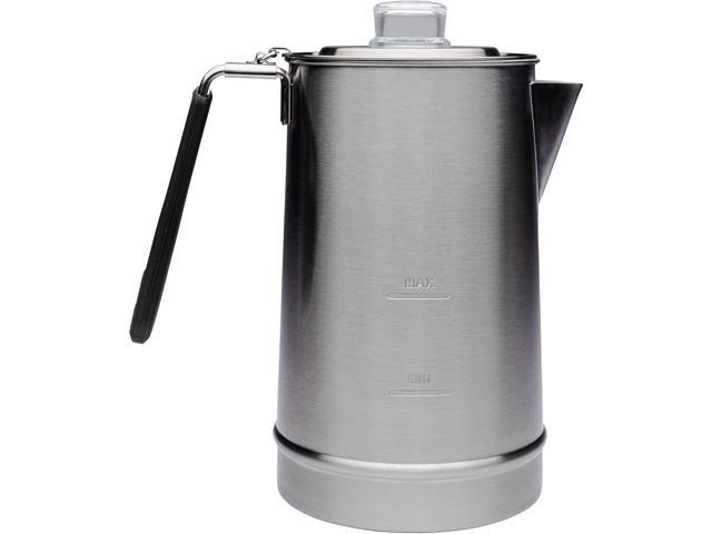 Stanley Coffee Percolator 1.1QT, Stainless Steel Wide Mouth Coffee Press,Large Capacity, Ergonomic Handle, Dishwasher Safe