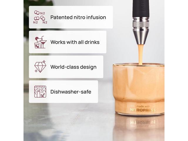 NitroPress Nitro Cold Brew Maker and Dispenser At-Home Nitro Coffee Maker
