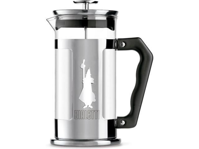 Bialetti 6860 Preziosa Stainless Steel 3-Cup French Press Coffee Maker, Silver (06860)
