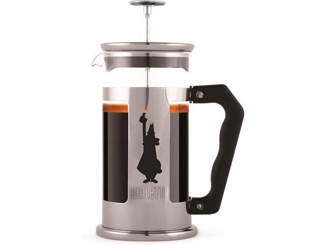Bialetti 6860 Preziosa Stainless Steel 3-Cup French Press Coffee Maker, Silver (06860)