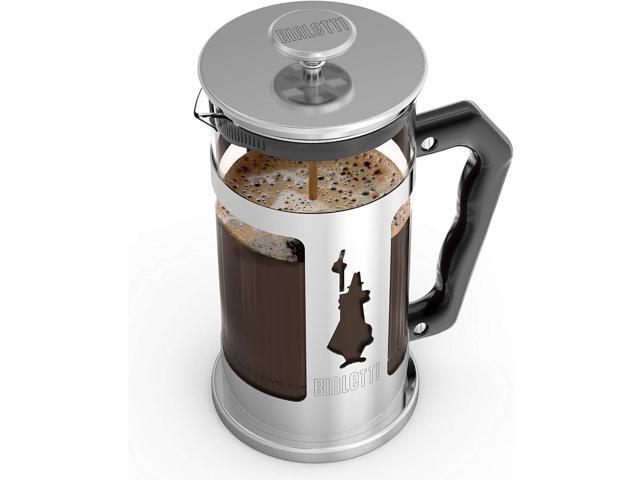 Bialetti 6860 Preziosa Stainless Steel 3-Cup French Press Coffee Maker, Silver (06860)