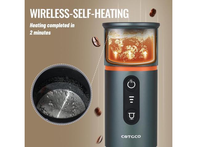 Portable Espresso Coffee Maker: 12V Mini Electric Travel Expresso Machine - Automatic Compatible with NS Capsule Machines - for Car Hiking Camping