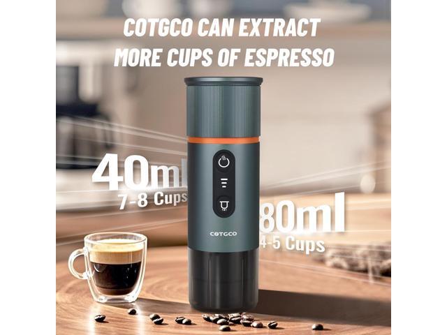 Portable Espresso Coffee Maker: 12V Mini Electric Travel Expresso Machine - Automatic Compatible with NS Capsule Machines - for Car Hiking Camping