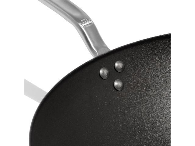 Made In Cookware - 13' Seasoned Carbon Steel Wok - (Like Cast Iron, but Better) - Professional Cookware - Crafted in Sweden - Induction Compatible