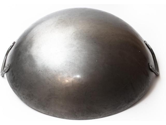 Craft Wok Big 16 Inch Heavy Canton Style Hand Hammered Carbon Steel Wok (Round Bottom) / 731W87