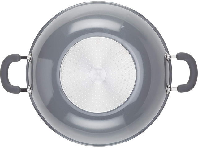 Rachael Ray 12022 Create Delicious Nonstick Wok/Stir Fry Pan, 14.25 Inch - Gray Shimmer