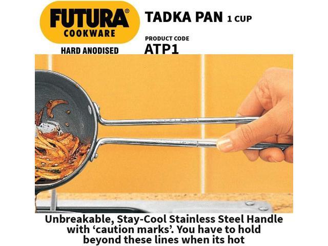 FUTURA Anodised Heating Pan, 1 Cup, Black