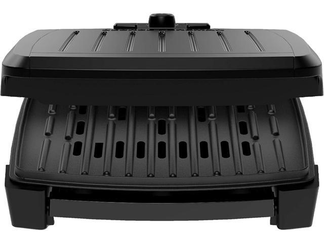 GEORGE FOREMAN Contact Submersible Grill, 5-Serving Grill - Adjustable Temperature Control, Black Plates, Wash the entire grill