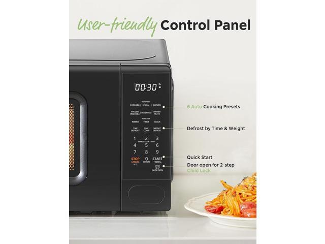 COMFEE CMO-C20M1WB Countertop Microwave Oven, 0.7 cu. ft Small Microwave with 11 power levels,Turntable Reset Function, Speedy Cooking, Weight/Time...