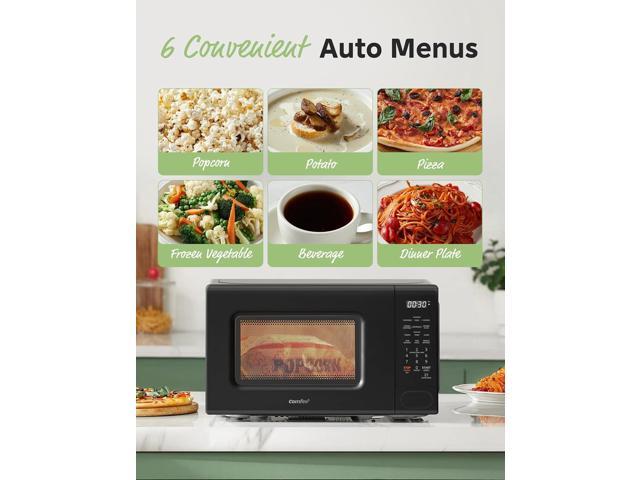 COMFEE CMO-C20M1WB Countertop Microwave Oven, 0.7 cu. ft Small Microwave with 11 power levels,Turntable Reset Function, Speedy Cooking, Weight/Time...
