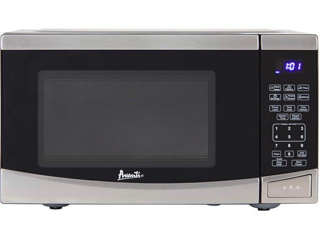 Avanti MT09V3S Microwave Oven 900-Watts Compact with 10 Power Levels and 6 Pre Cooking Settings, Speed Defrost, Electronic Control Panel and Glass...