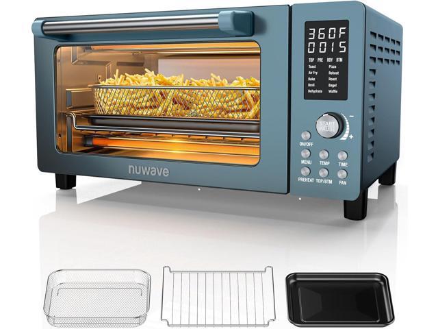 Nuwave Bravo Pro Convection Air Fryer Toaster Oven Combo, 2025 New and Improved, 10-in-1, 50°-450°F Temp Controls, Quick & Even Crisp Technology,.
