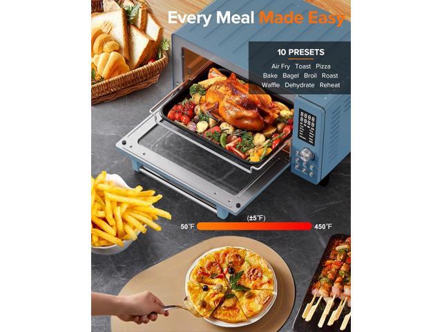 Nuwave Bravo Pro Smart Air Fryer Toaster Oven Combo, Airfryer Convection Oven Countertop, 10-in-1 Functions with Quicker & Even Crisp Technology,...