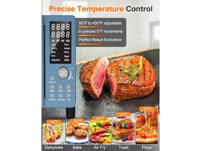 Nuwave Bravo Pro Smart Air Fryer Toaster Oven Combo, Airfryer Convection Oven Countertop, 10-in-1 Functions with Quicker & Even Crisp Technology,...