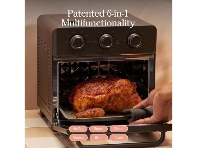 Our Place Wonder Oven 6-in-1 Air Fryer & Toaster Oven with Steam Infusion Compact, Countertop Friendly, Fast Preheat, Multifunctional Air...