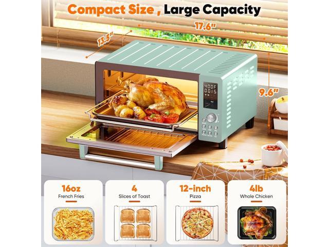 Nuwave Bravo Pro Smart 21QT Toaster Oven Air Fryer Combo, Convection Oven Countertop, 10 functions all in 1, with even & quick crisp technology,...