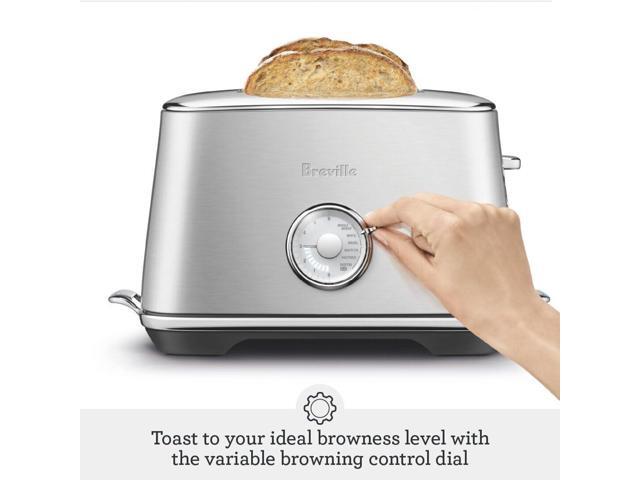 Breville BTA735BSS Toast Select Luxe Kitchen Toaster, 2 Slice, Brushed Stainless Steel