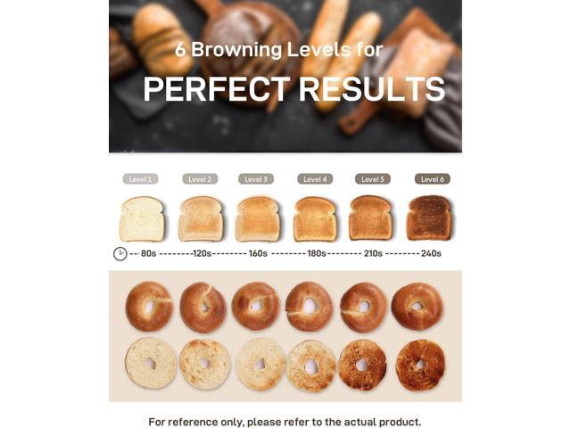 2-Slice Toaster with 1.5' Wide Slots & 6-Shade Dial - Auto Shut Off, Lift & Look, Frozen Mode for Bagels/Waffles/Fruit Bread, Easy-Clean Crumb...