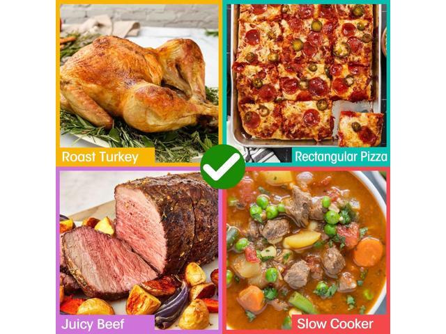 14 Quart Electric Roaster Oven, Turkey Roaster Electric, Roaster Oven Buffet, Selfbasting Lid, Removable Pan, Full-Range Temperature Control...