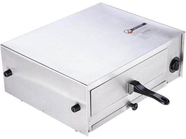 Happygrill Electric Pizza Oven Stainless Steel Pizza Baker Kitchen Pizza Toaster Pizza Maker with Handle & Removable Tray