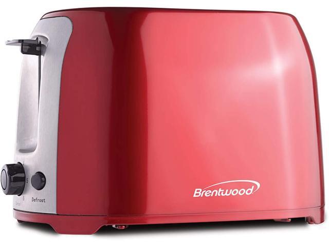 Brentwood TS-292R Cool Touch 2-Slice Extra Wide Slot Toaster, Red
