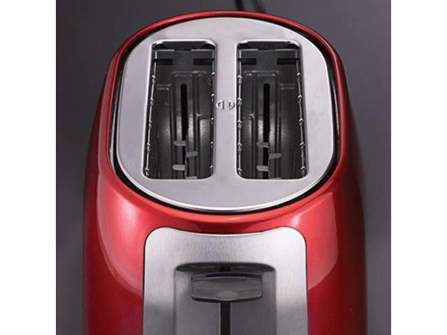 Brentwood TS-292R Cool Touch 2-Slice Extra Wide Slot Toaster, Red