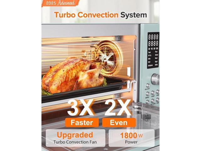 Nuwave Bravo Pro Smart Air Fryer Toaster Oven Combo, Airfryer Convection Oven Countertop, 12-in-1 Functions with Quicker & Even Crisp Technology,...