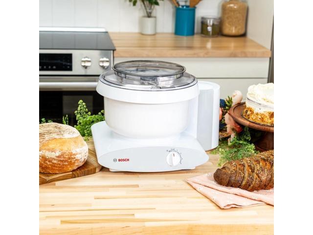 Bosch Universal Plus Stand Mixer 500 Watt, 6.5 Quarts with Wire Whips, Dough Hook & NutriMill Dough Hook Extender Bundle