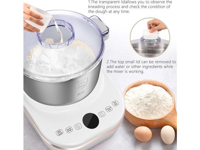 Electric Dough Maker 5Qt with Ferment Function, Dough Mixer with 304 Stainless Steel Bowl, Face-up Touch Panel, for Bread & Pizza