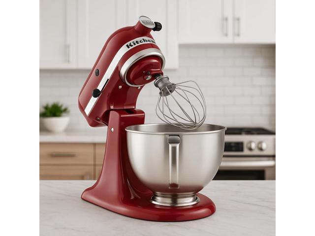 Kitchen Aid Tilt-Head Stand Mixer 4.5 Quart KSM85PBER, Empire Red
