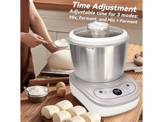 Dough Maker with Ferment Function,Dough Mixer with 7Qt Large Capacity,Household Bread Mixer for Pizza, Roti, Dumplings, and Sourdough Kneading...