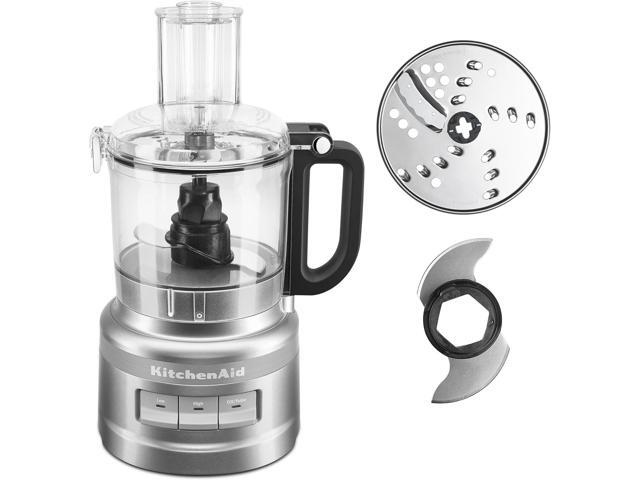 KitchenAid KFP0718CU 7-Cup Food Processor Chop, Puree, Shred and Slice - Contour Silver