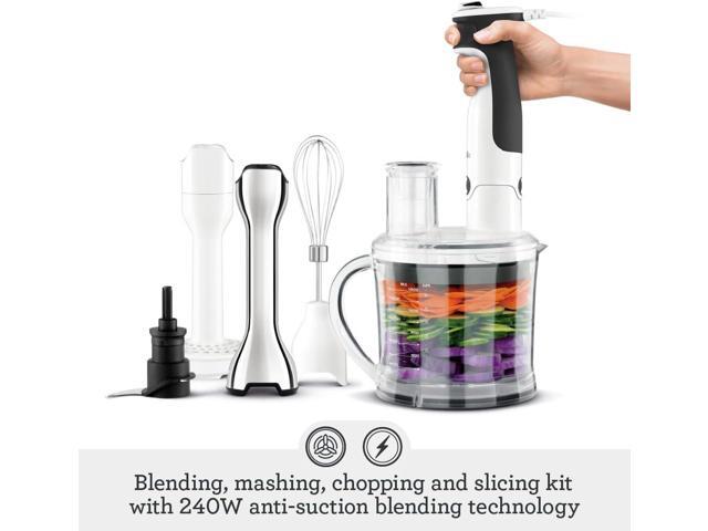Breville BSB530XL All In One Processing Station and Immersion Blender, Brushed Stainless Steel