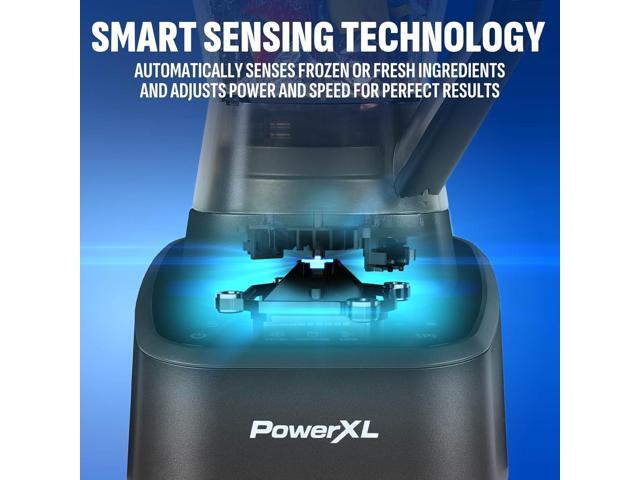 PowerXL SensiMax Blending Kitchen System 1500W, Smart Sensing Technology, Hands-Free Blending, 3 Functions, 10 Speed Control, 72OZ Jar, 6-Tip...