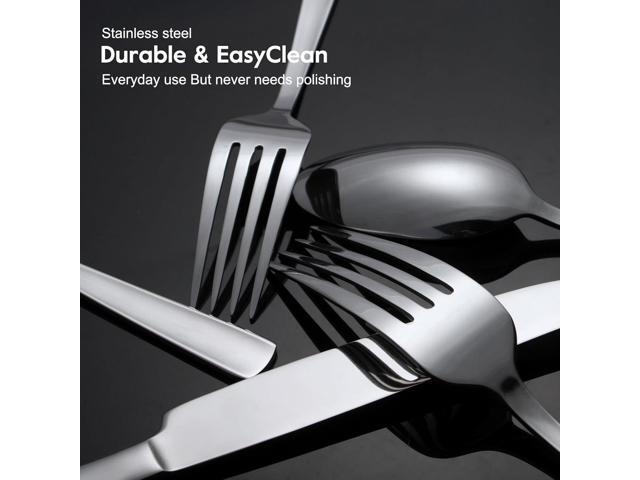 45-Piece Silverware Set Flatware Cutlery Set Service for 8, Durable Stainless Steel Tableware in Ergonomic Design Size and Weight, Kitchen Utensil...