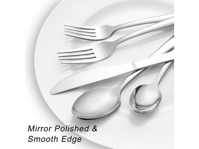 Pleafind 72-Pieces Silverware Set for 12, Flatware Set with Steak Knives, Stainless Steel Cutlery Set, Include Forks Spoons and Knives Set,...