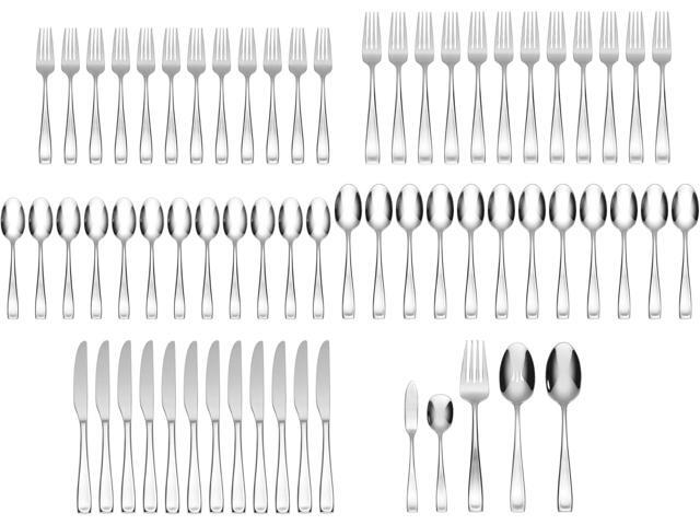 Oneida T711065DL20 Moda 65 Piece Fine Flatware Set, Service for 12