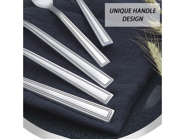 Silverware Set, Hunnycook 60-piece Silverware Set for 12, Stainless Steel Flatware Set, Include Fork Knife Spoon Set, Mirror Polished, Dishwasher...