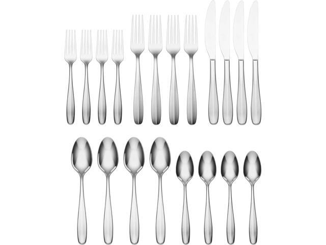 Oneida 896125 Oakwood 20 Piece Everyday Flatware Set, Service For 4
