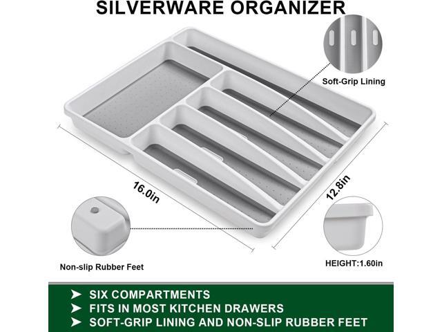49 Pieces Silverware Sets With Organizer And Steak Knives,Stainless Steel Flatware Sets Service For 8 Person For Home Kitchen,Tableware Cutlery Sets