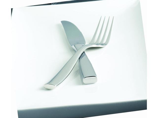 Fortessa Lucca 18/10 Stainless Steel Flatware, 5 Piece Place Setting, Service for 1