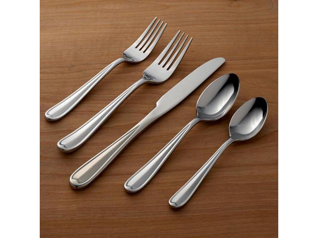 Oneida Dylan 42 Piece Everyday Flatware, Service for 8, 18/0 Stainless Steel, Silverware Set