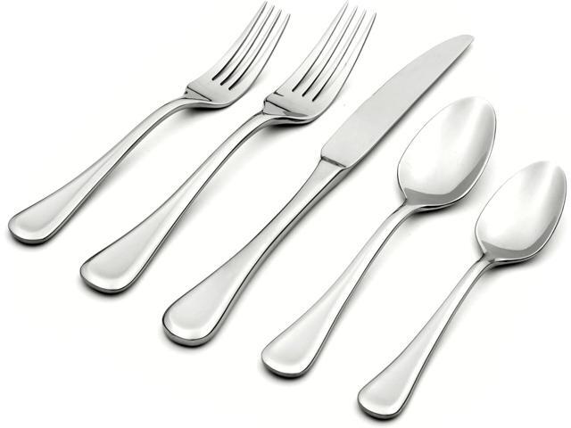 Oneida Virage 20 Piece Everyday Flatware Set, Service for 4, 18/0 Stainless Steel, silverware set