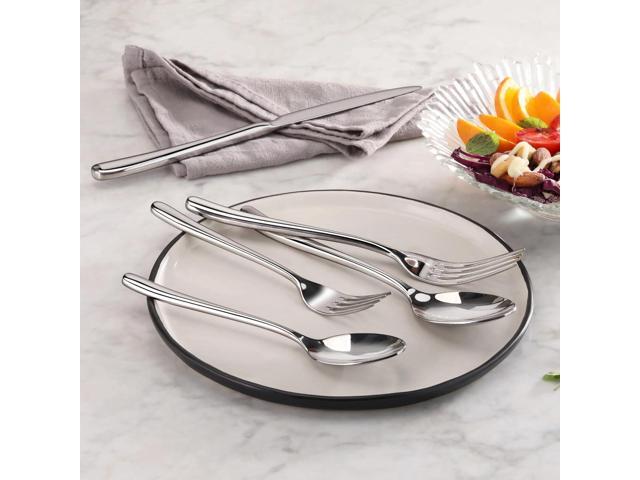 Cangshan RAIN II Flatware Set, Stainless Forged, Window Box, Metallic Finish (20-Piece)