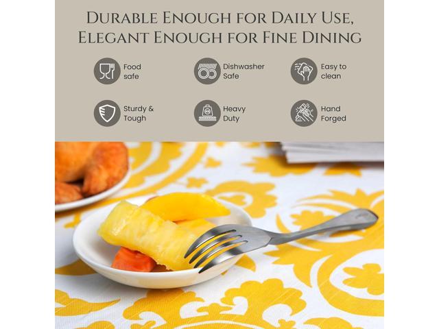 Knork Matte 20-Piece Flatware Set, Silver