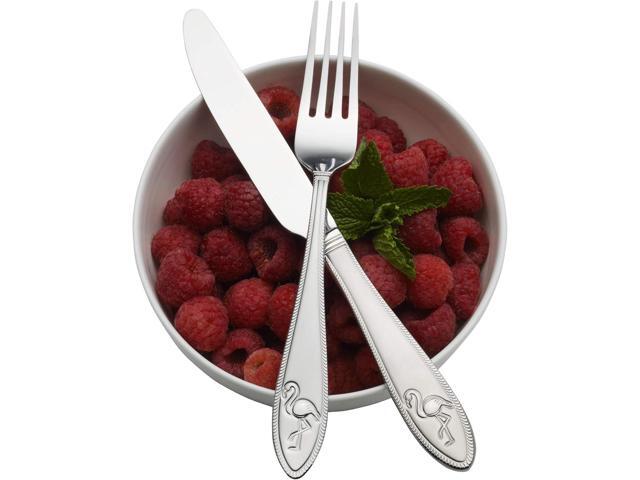 Towle Everyday Flamingo Flatware Service for 4, 20 Piece Set, 18/0 Stainless Steel, Silverware Set