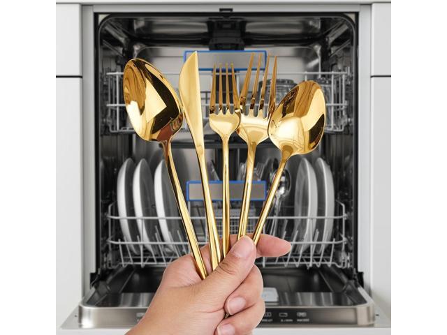 30-Piece Silverware set for 6, Premium 18/10 Stainless Steel Flatware Cutlery Set, Luxury Eating Utensils Set Include Spoons Forks & Knives, Mirror...