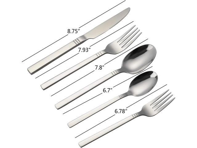 Morcte 80-Piece Stainless Steel Flatware, Service for 16